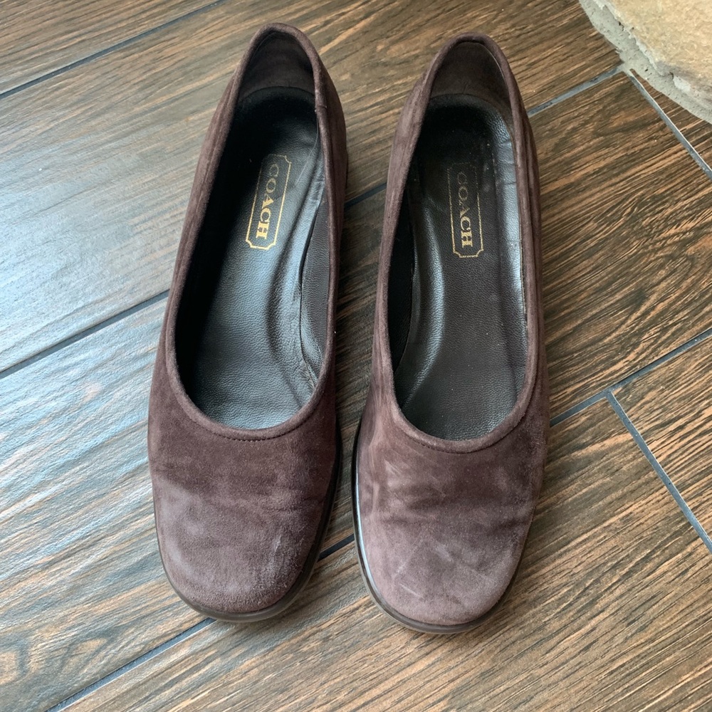 Coach Brown Suede Loafers Sz 8 - Picture 3 of 7